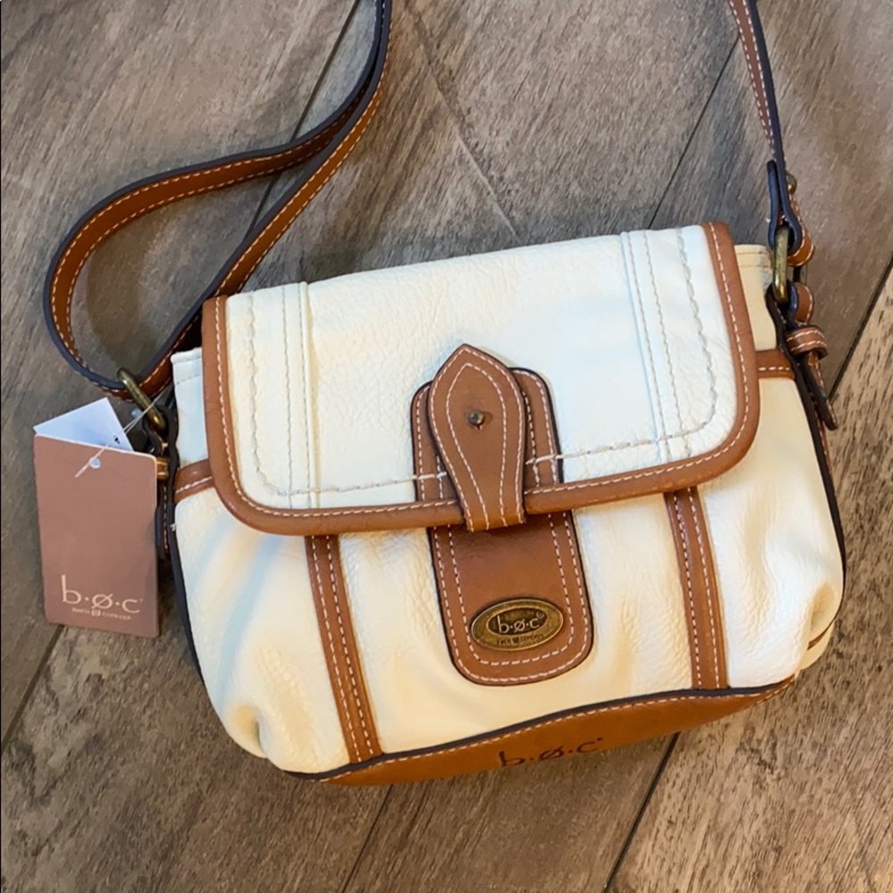 Boc Born Concept Bone and Tan Crossbody NWT